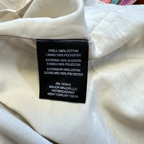 Tahari ASL Striped Tassel Midi Sundress‎ size 6 Boho Cotton Smocked Waist Resort - Picture 6 of 8